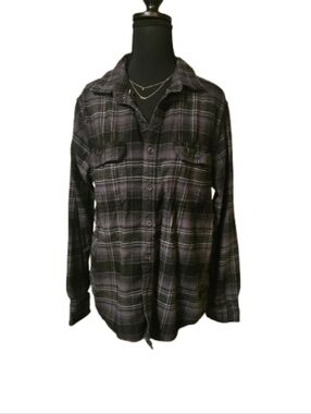 George Women's Medium Button Down Flannel